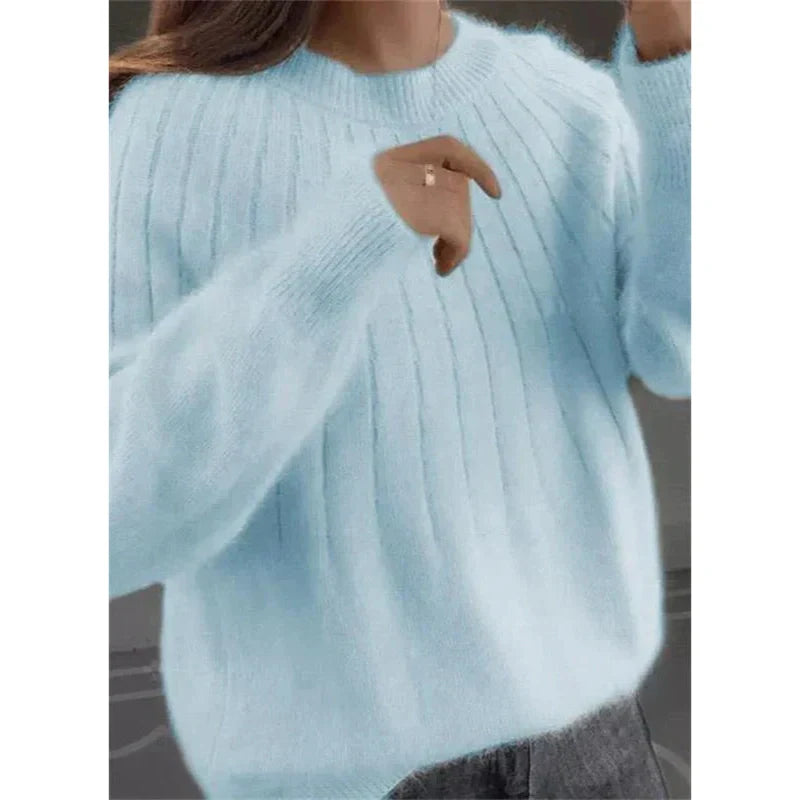 Pull Tricoté pour Femme Rose
