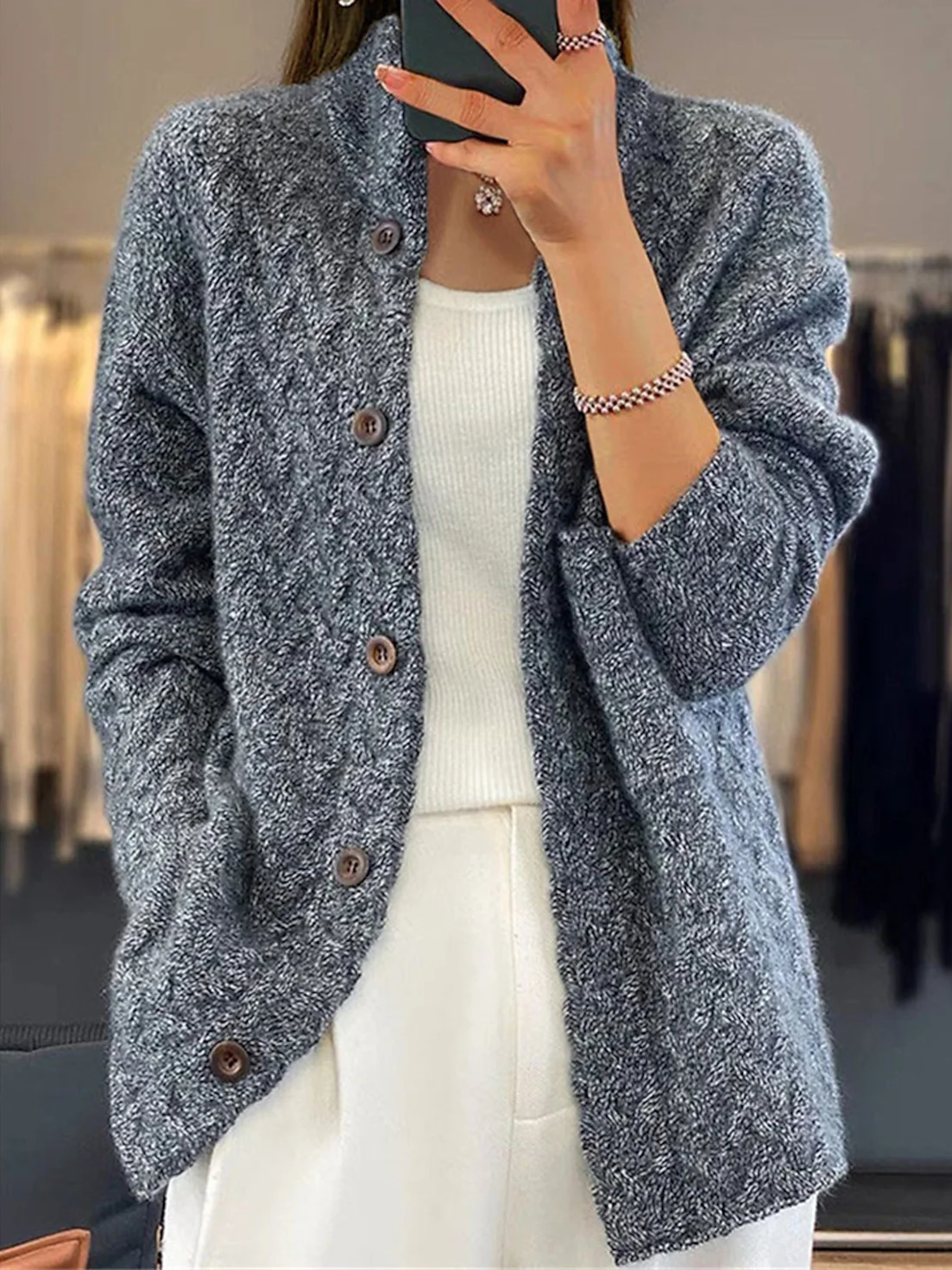 Gilet Tricoté Chic pour Femme Lydia