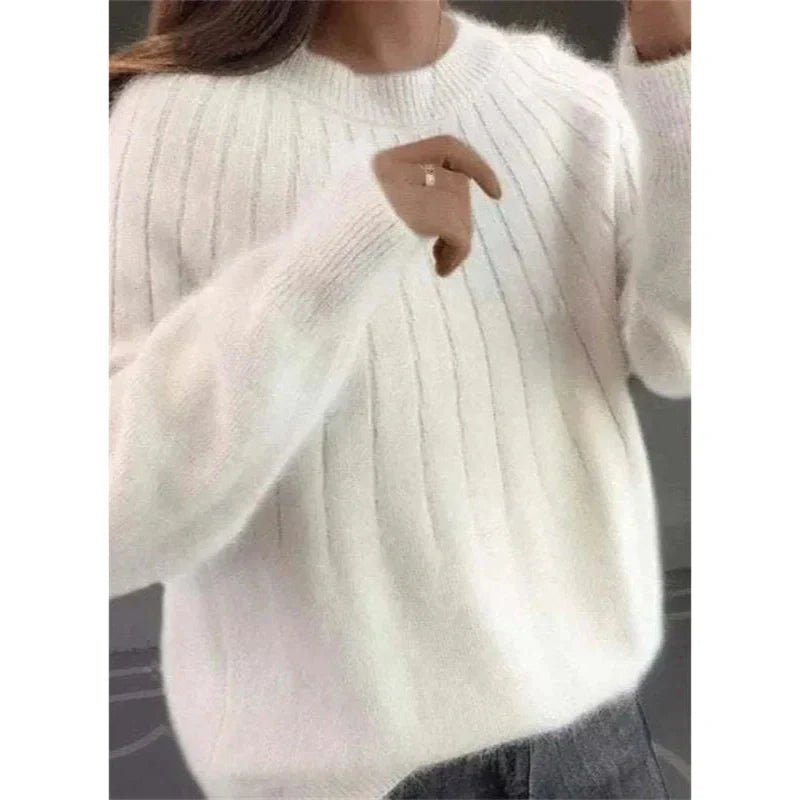Pull Tricoté pour Femme Rose