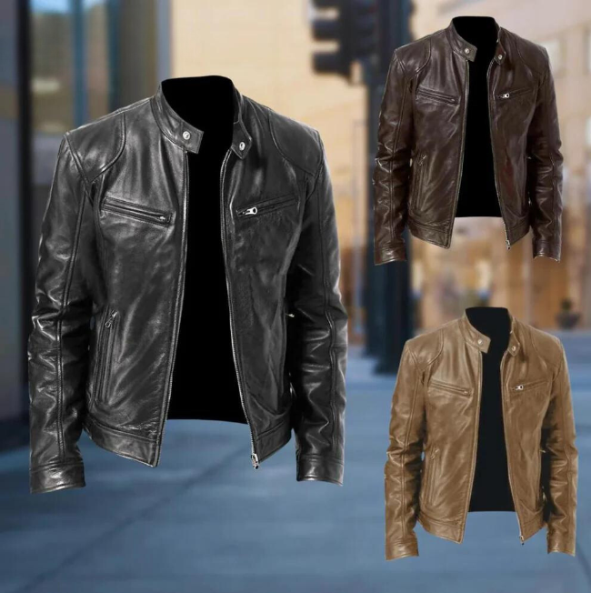 Veste en Cuir pour Homme Adrian