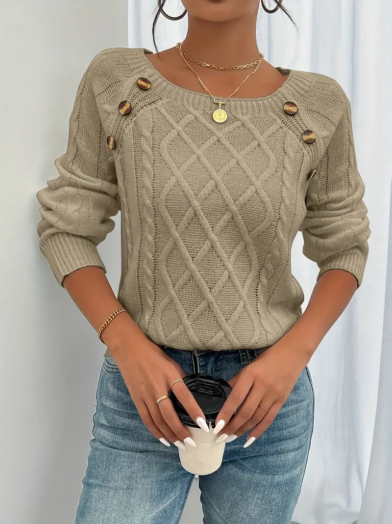 Pulls élégants avec boutons - Élise