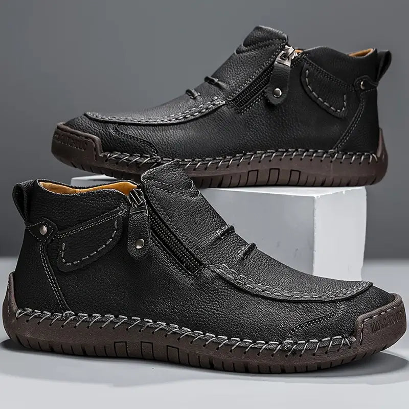 Davos | Bottes en Cuir Fabriquées à la Main – Confort & Durabilité