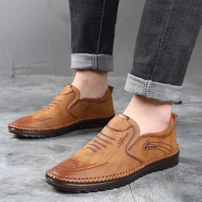 Mocassins à enfiler en cuir pour hommes - Richard