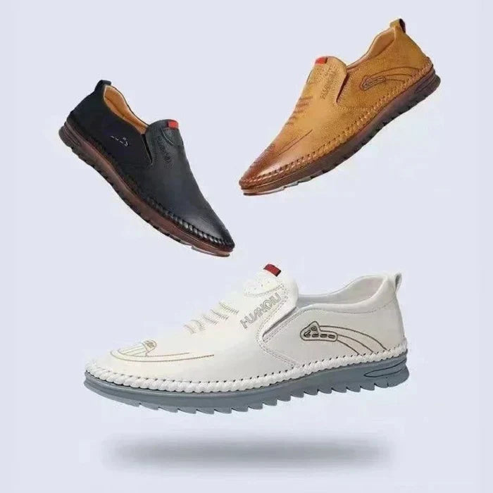 Mocassins à enfiler en cuir pour hommes - Richard
