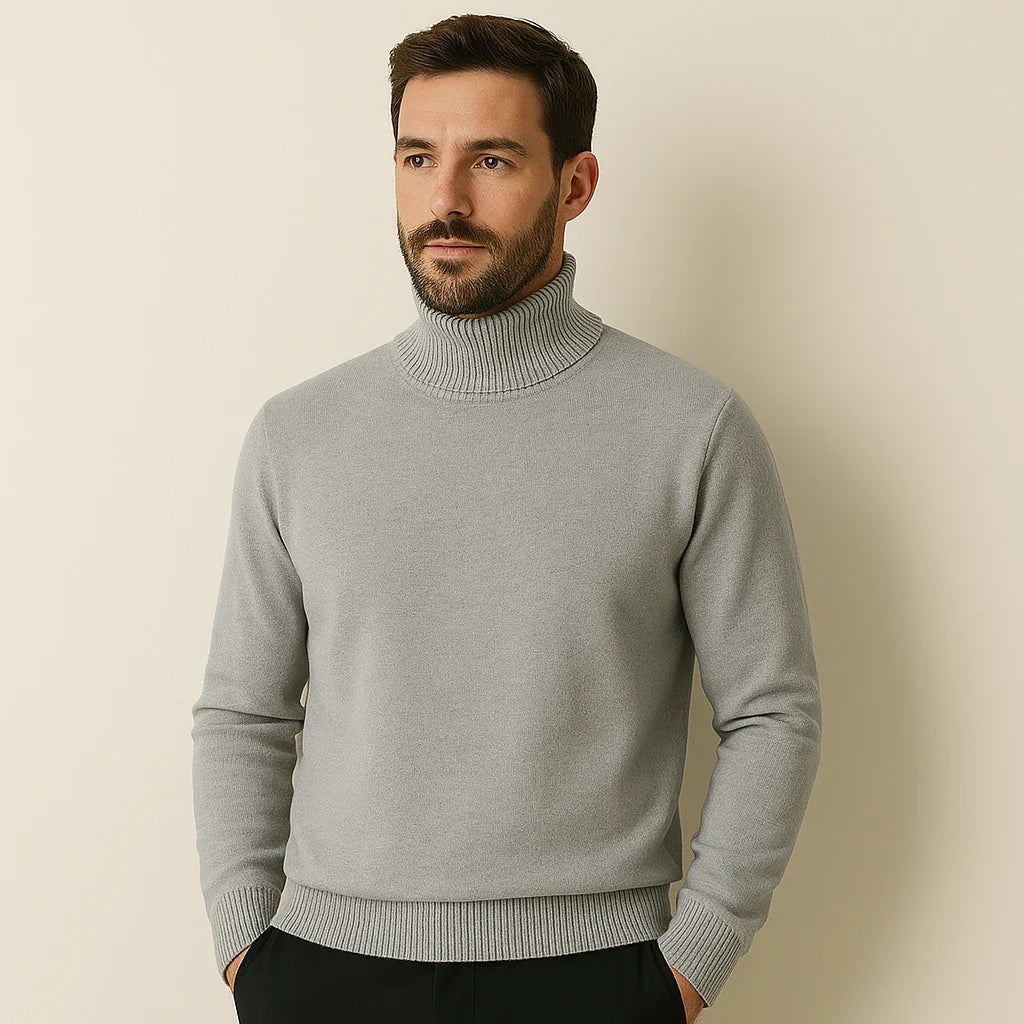 Pull en Cachemire à Col Roulé Homme – Laurent