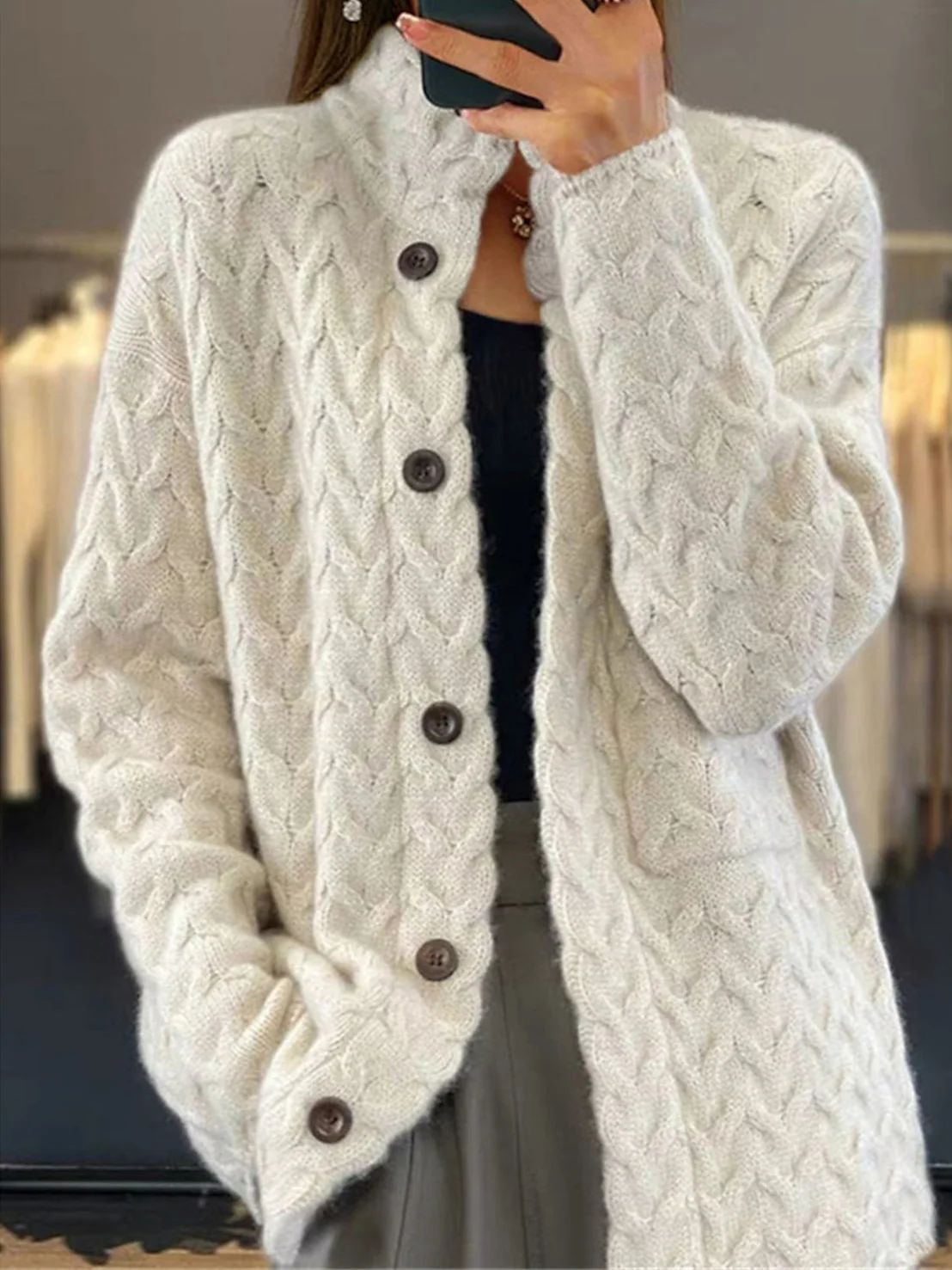 Gilet Tricoté Chic pour Femme Lydia
