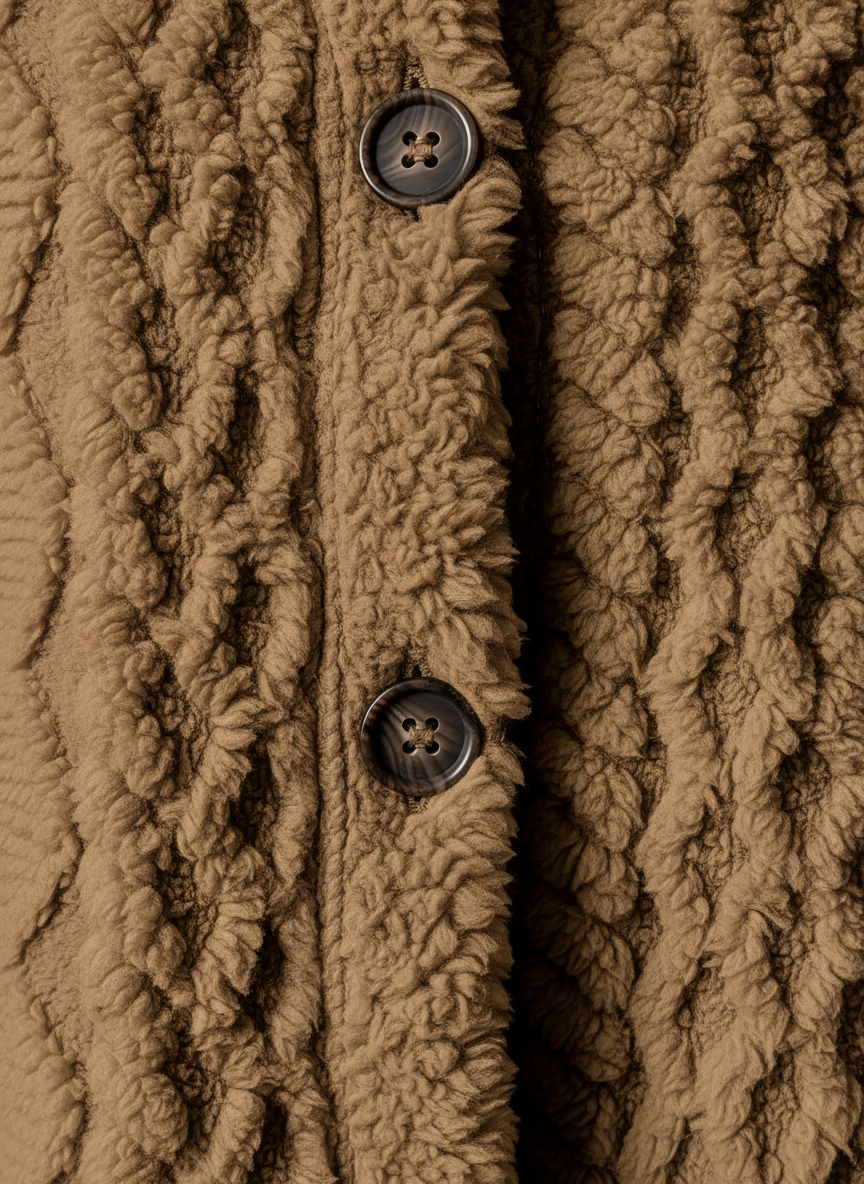 Cardigan en polaire pour femme avec capuche – Louise