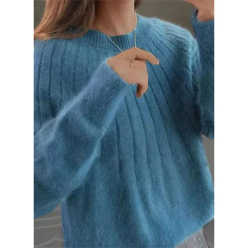 Pull Tricoté pour Femme Rose