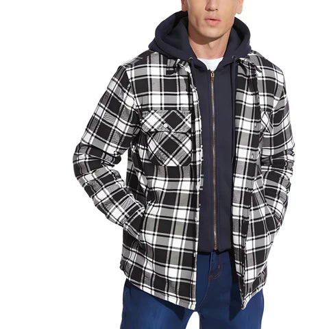 Veste à Capuche en Flanelle pour Homme Logan