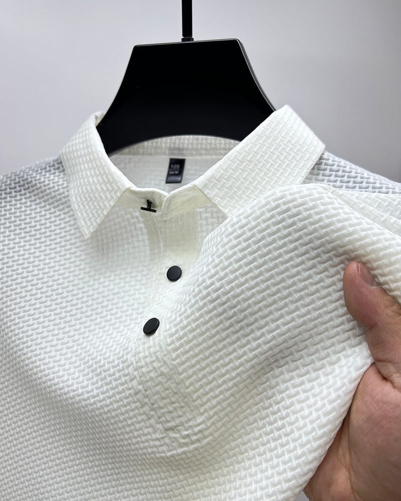 Polo Homme Texturé et Extensible