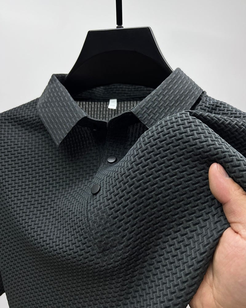 Polo Homme Texturé et Extensible