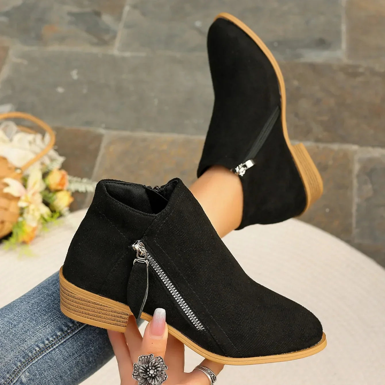 Bottines Courtes Femme - Élégant