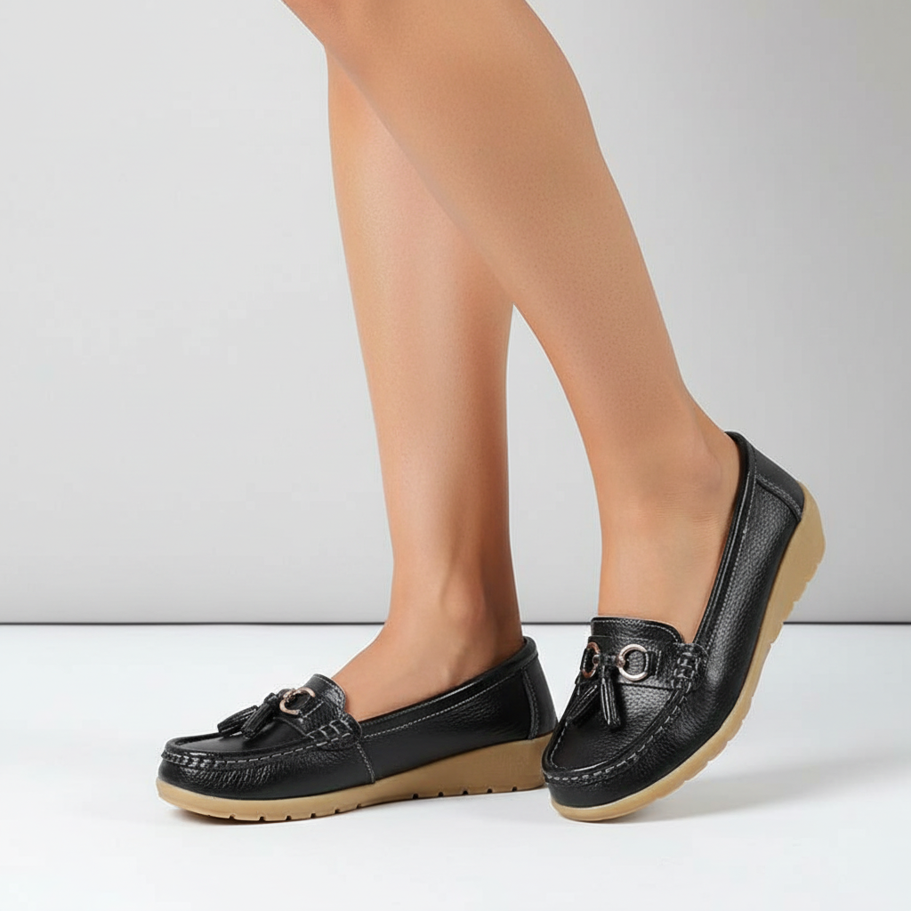 Mocassin Orthopédique en Cuir - Mary