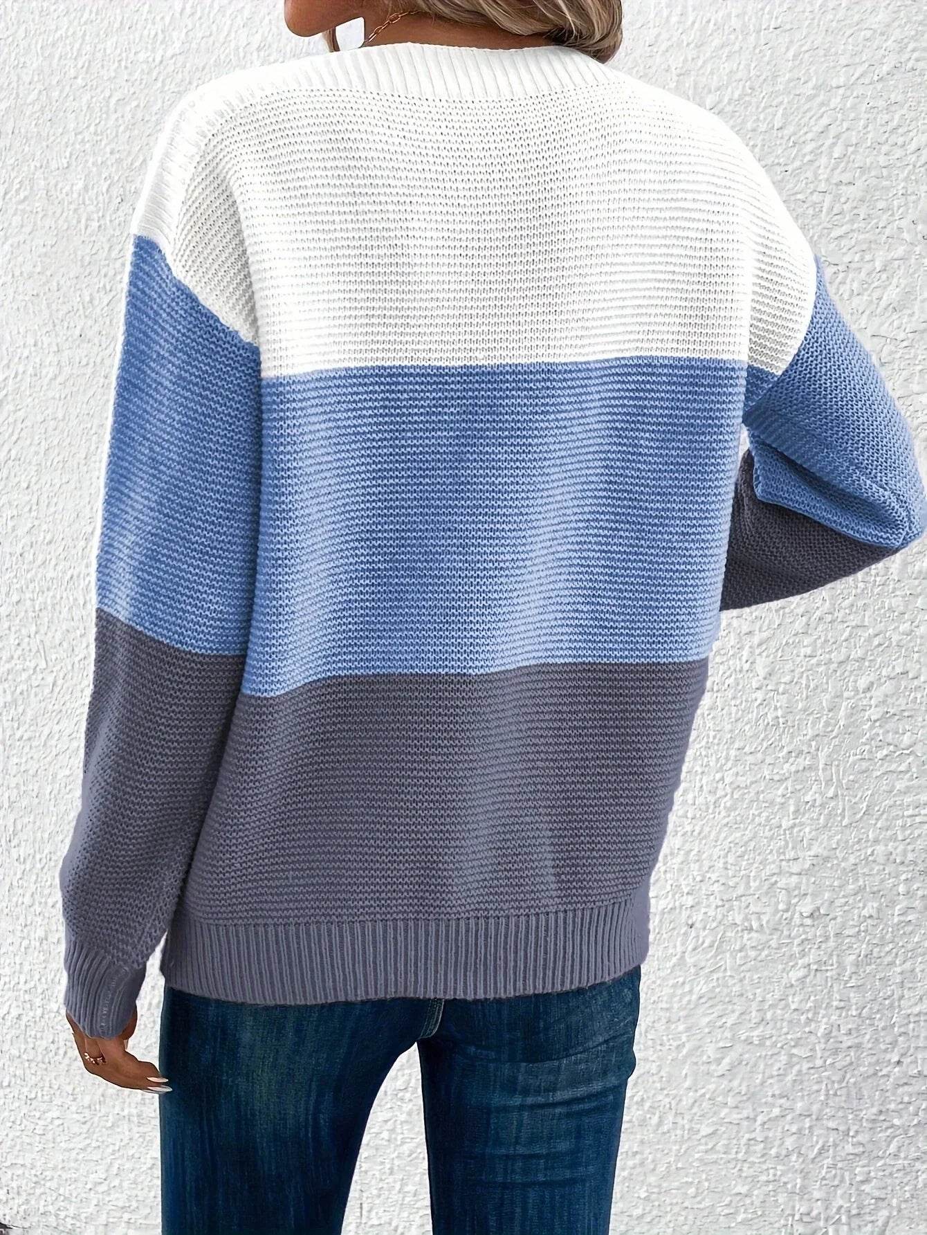Pull à Col Rond en Maille pour Femme Elena