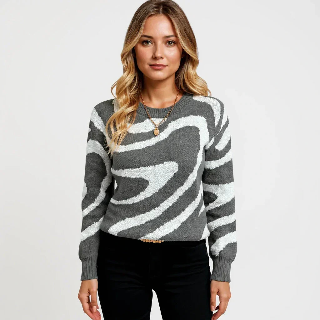 Pull Abstrait Chic pour Femme Camille