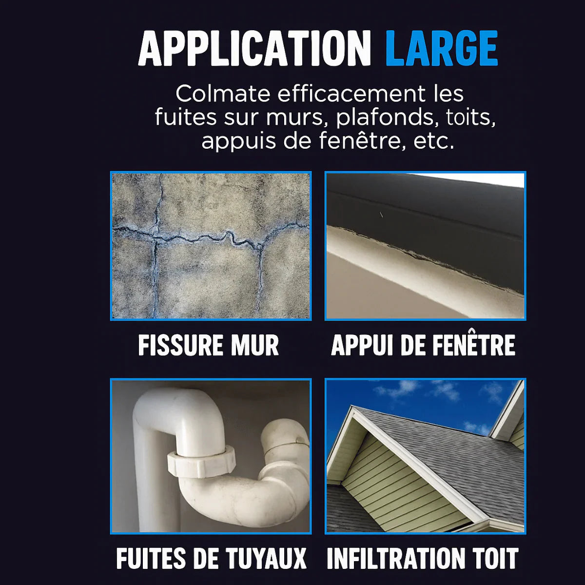Scellant Anti-Fuites et Infiltrations + Pinceau Offert