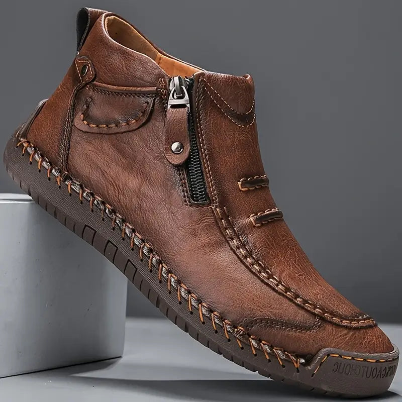 Davos | Bottes en Cuir Fabriquées à la Main – Confort & Durabilité