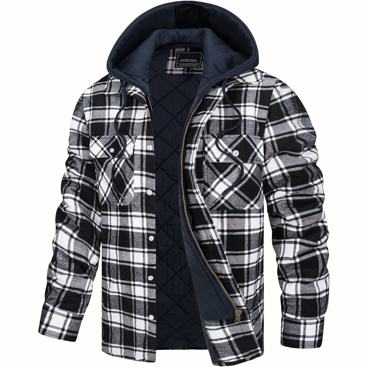 Veste à Capuche en Flanelle pour Homme Logan