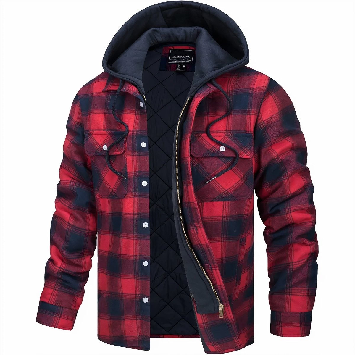 Veste à Capuche en Flanelle pour Homme Logan