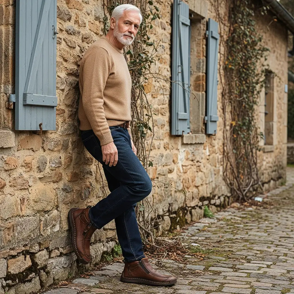 Davos | Bottes en Cuir Fabriquées à la Main – Confort & Durabilité